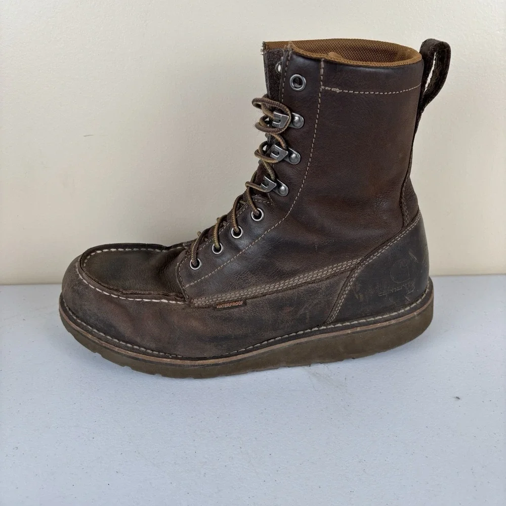 Carhartt Work Boots Men's 10.5 Brown 8
